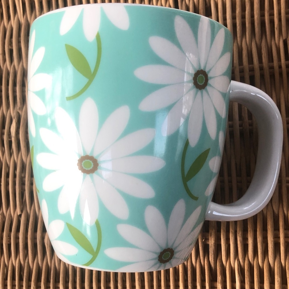 Hallmark Happy Floral Daisy Ceramic Mug Boho Hippie